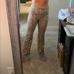 snake skin flare pants from molly green
